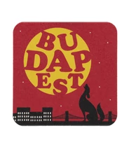 6 db-os poháralátét szett - Budapest-motívumokkal