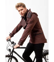 FARKAS Bike, férfi bicikliskabát, barna