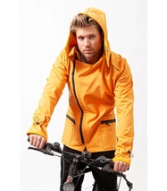 FARKAS Bike, férfi bicikliskabát, okkersárga