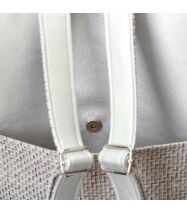 Ezüst színű női dizájner hátizsák