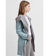 FIODA softshell kabát, mentazöld-szürke