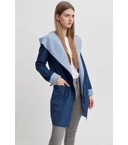 FIODA softshell kabát, sötétkék- levendulakék