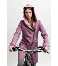 FIODA BIKE softshell biciklis kabát, mályvarózsaszín