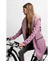 FIODA BIKE softshell biciklis kabát, mályvarózsaszín