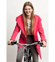 FIODA BIKE softshell biciklis kabát, pink