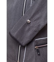 FIODA BIKE softshell biciklis kabát, szürke cirmos