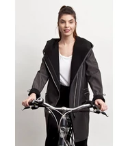 FIODA BIKE softshell biciklis kabát, szürke cirmos