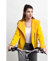 FIODELLA BIKE softshell biciklis kabát, citromsárga