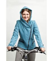FIODELLA BIKE softshell biciklis kabát, halványkék
