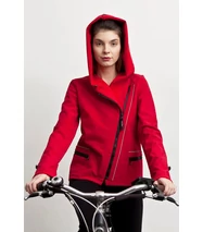 FIODELLA BIKE softshell biciklis kabát, meggypiros
