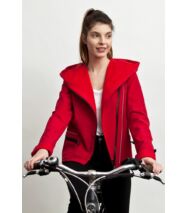 FIODELLA BIKE softshell biciklis kabát, meggypiros