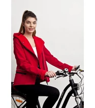 FIODELLA BIKE softshell biciklis kabát, meggypiros
