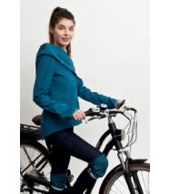 FIODELLA BIKE softshell biciklis kabát, türkiz