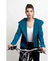 FIODELLA BIKE softshell biciklis kabát, türkiz