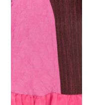 A-vonalú állógalléros kabátka, barna-rózsaszín