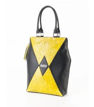 Kite city bag, fekete-göbös citrom