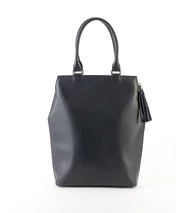 Kite city bag, fekete-gyűrt lakk