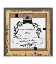 Vörösbegy - keretezett giclée művészi mininyomat