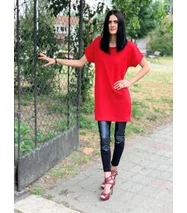 Piros oversize tunika