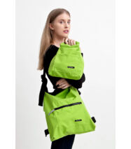 TIMTOM hátizsák, többfunkciós táska, neonzöld