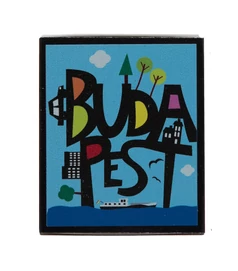 Gyufa hűtőmágnes - Buda és Pest
