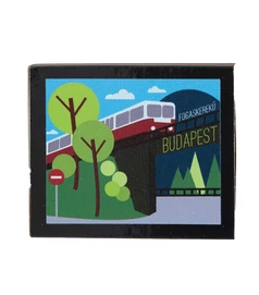 Gyufa hűtőmágnes - Fogaskerekű