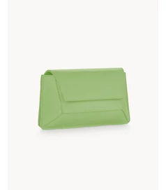 GEM mini bőrtáska, lime