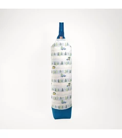 Textil italtáska - fenyők, autók