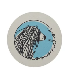 Kutyás poháralátét - Komondor