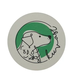 Kutyás poháralátét - Kuvasz