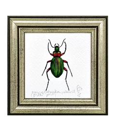 Aranyos furtinka - keretezett giclée művészi mininyomat