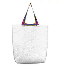 giga mega shopper, fehér-citromsárga