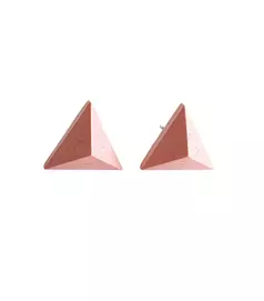 Piramis fülbevaló, rózsaszín