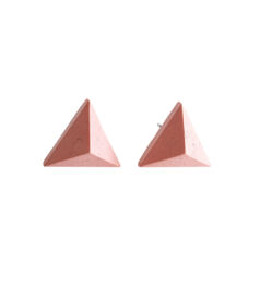 Piramis fülbevaló, rózsaszín