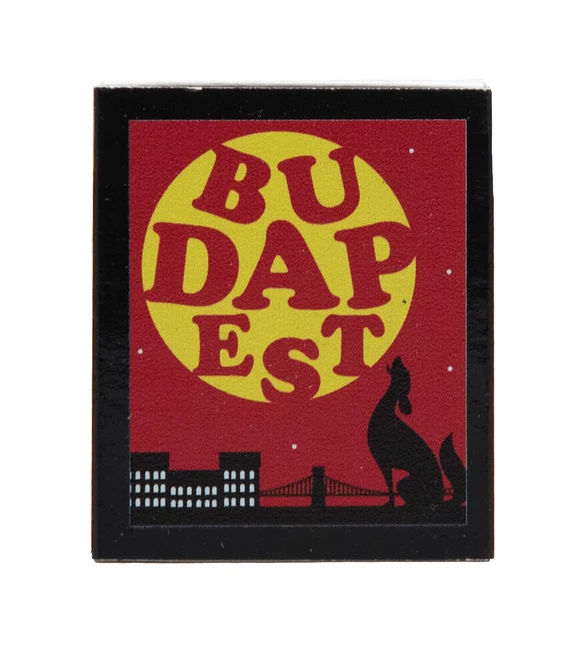 Gyufa hűtőmágnes - Budapesti éjszaka