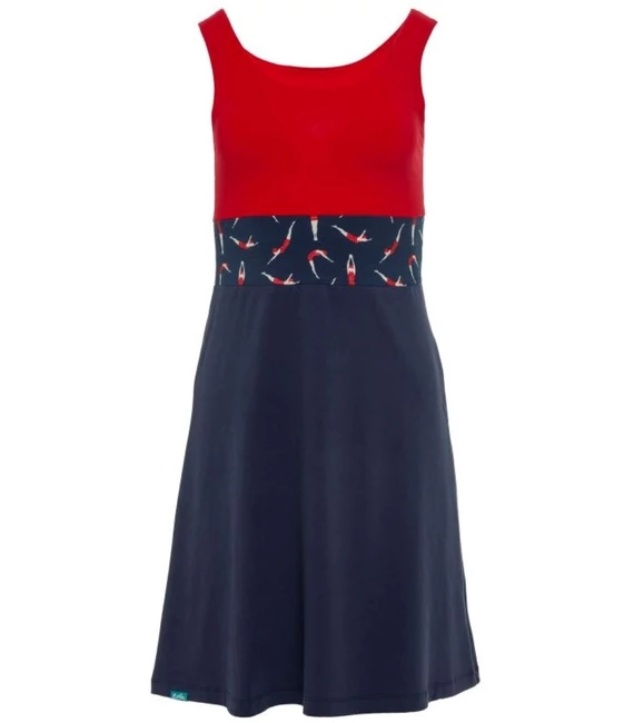 ruha_evetke_designer_nyari_ruha_ujjatlan_beach_jeans_piros