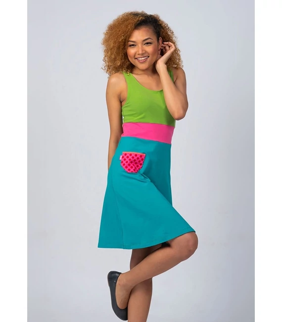 ruha_evetke_designer_nyari_ruha_ujjatlan_melon_turkiz_pink