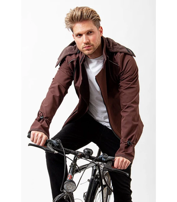 FARKAS Bike, férfi bicikliskabát, barna
