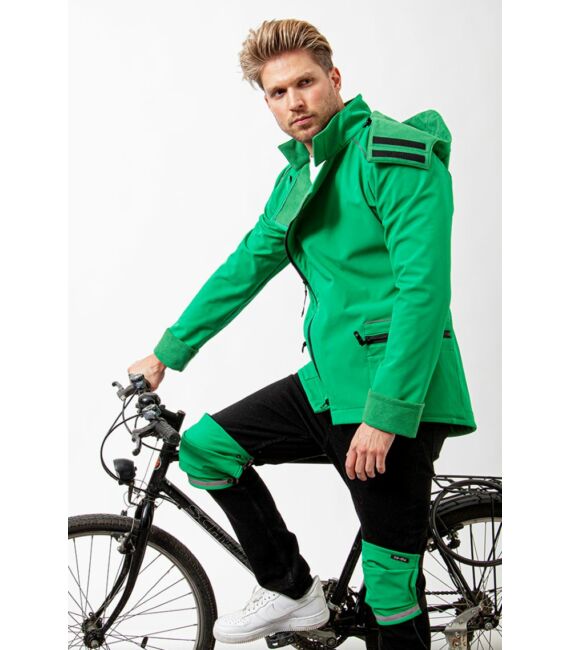 FIOLLA Bike, férfi térdmelegítő, zöld