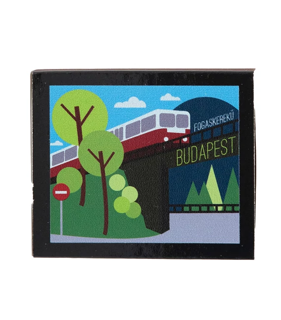 Gyufa hűtőmágnes - Fogaskerekű