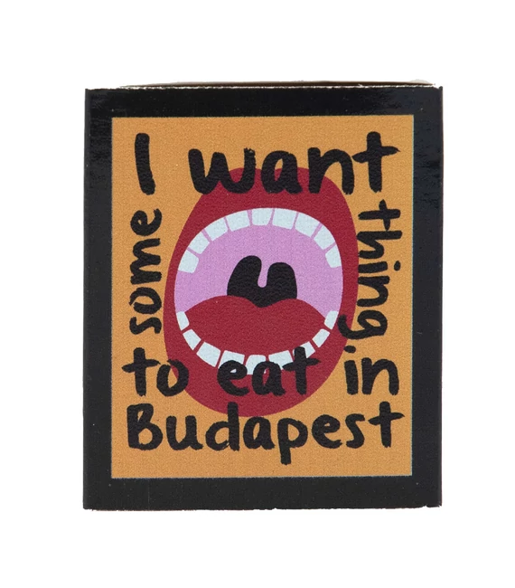 Gyufa hűtőmágnes - Gasztro Budapest