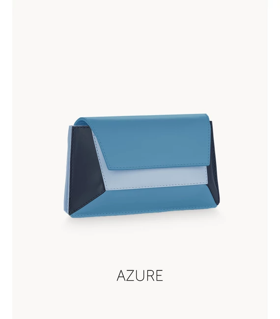 GEM mini bőrtáska, multicolor, azure