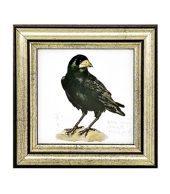 Vetési varjú - keretezett giclée művészi mininyomat